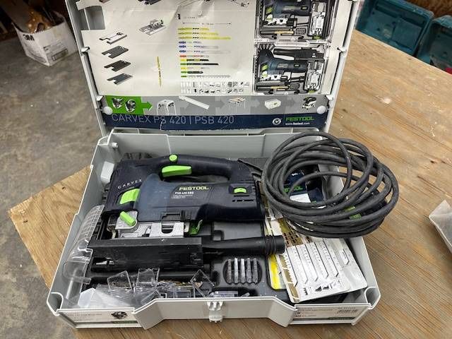 Festool Carvex PSB 420 EBQ Jigsaw + Blades – $300 (Rainier, WA)