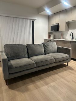 Couch -  Grey Couch From Living Space