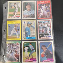 #5 Mixed  9 Baseball cards 