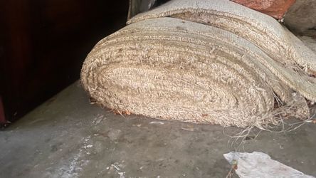 Roll of Cream/off white new carpet