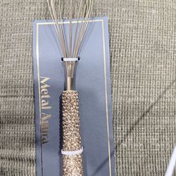 Metal Aura Rhinestone Handle Whisk – Glam Kitchen Decor – Rose Gold