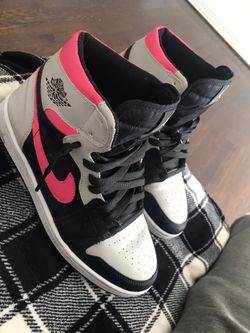 Neon Pink Jordan 1s