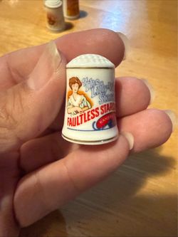 Faultless Starch Advertising Collectible Thimble