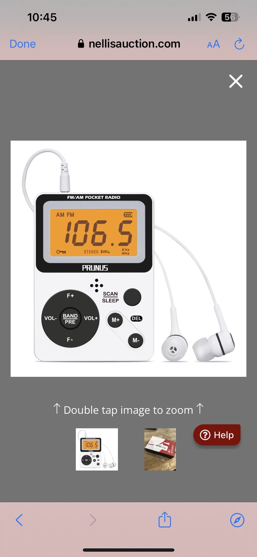 PRUNUS J-159 Pocket AM FM Radio Portable With Stereo Earphone, Battery Operated Radio By 2 AAA, Manual Preset, Large Screen, Lock Key Radios,Sleep Tim