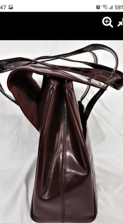 Vintage Large Burgundy Leather Prada Bag made for Bergdorf Goodman