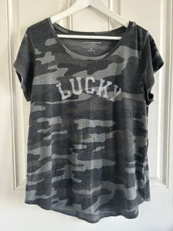 Lucky Brand camo T-shirt-Size-XL