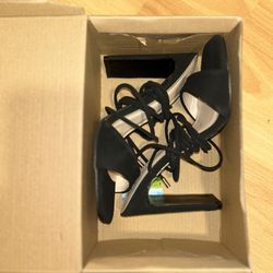 Black Lace Up Heels