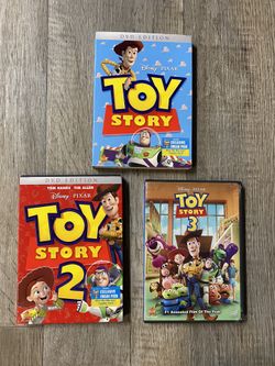 Toy Story DVDs 1,2 and 3