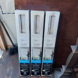 3  Pieces  -   1-inch  Cordless  Vinyl  Blinds   27"  W  ×  64"  L
