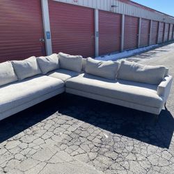 Two Piece Sectional From West Elm /used