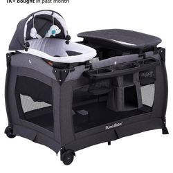 `amo Babe Portable Playpen Foldable Playard for Baby and Toddler
Mattress, Changing Table for Newborn Portable Playard