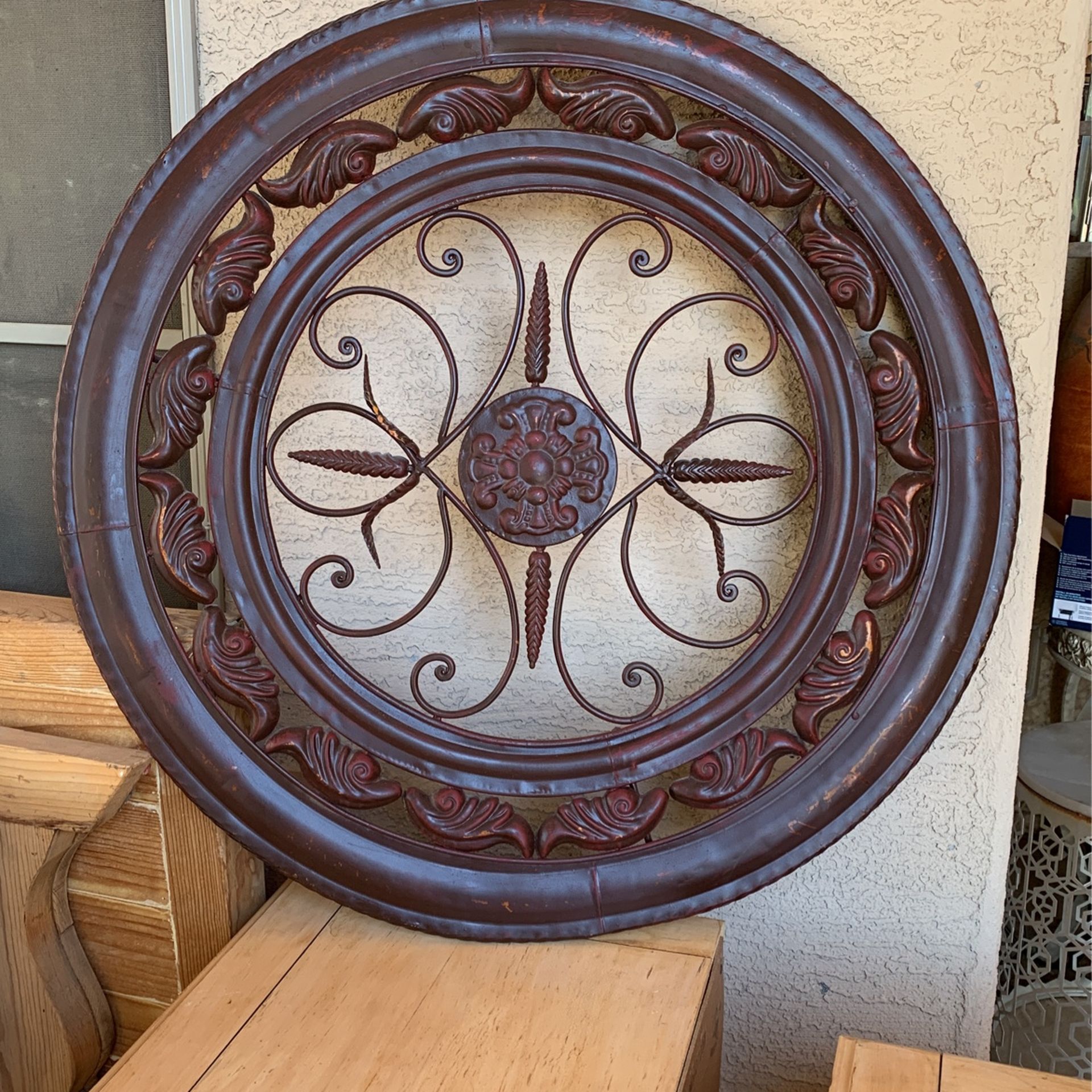 Large Wall Hanging Metal Decor Indoor Outdoor ($45 Or 2 For $80) 