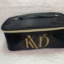 KVD black and gold makeup bag