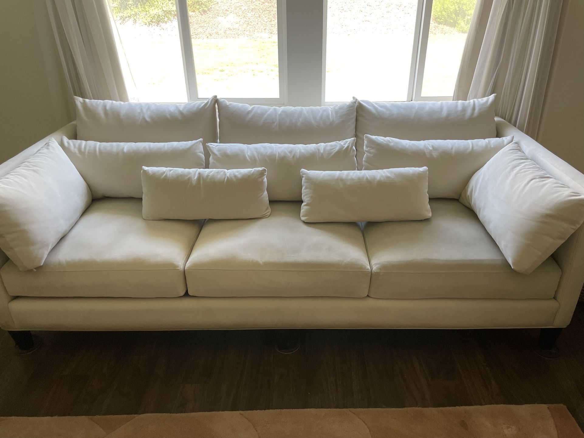 Jonathan Louis Sofa Farrah Neutral Ivory 95” Deep Seats
