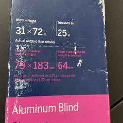 Levolor 31” x 72” Cordless Blinds