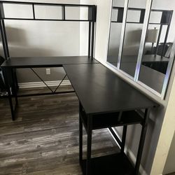 Black Desk Wood/Metal