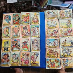VINTAGE 80'S LEAF INC MUNSTERS BASEBALL CARDS/STICKERS $1.00 EACH.