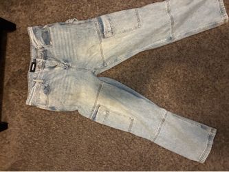 RSQ Loose Carpenter Jeans Light Wash 32x32