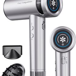 Hair Dryer with Diffuser, High-Speed 150000 RPM for Fast Drying, Lightweight, Cool Air Button, 500 Million Negative Ionic Blow Dryer with Magnetic Noz