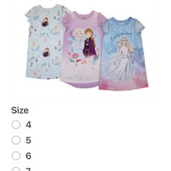 Disney Frozen Disney Kids' 3-pack Nightgown