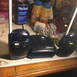 dark blue baby monitor set