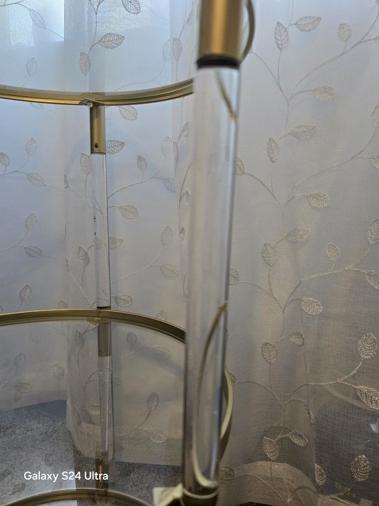 Metal, glass and acrylic small table Downey CA