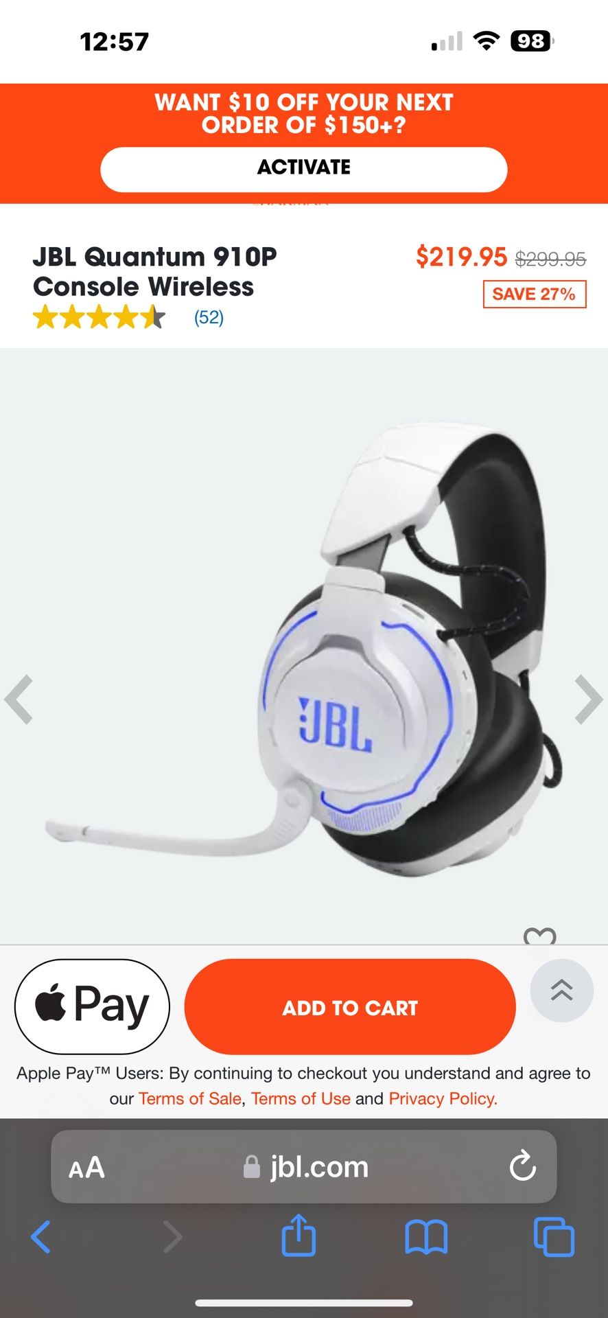 Jbl Gaming Headset 