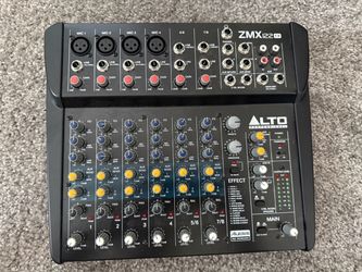 Alto ZMX121FX Audio Mixer and Cords