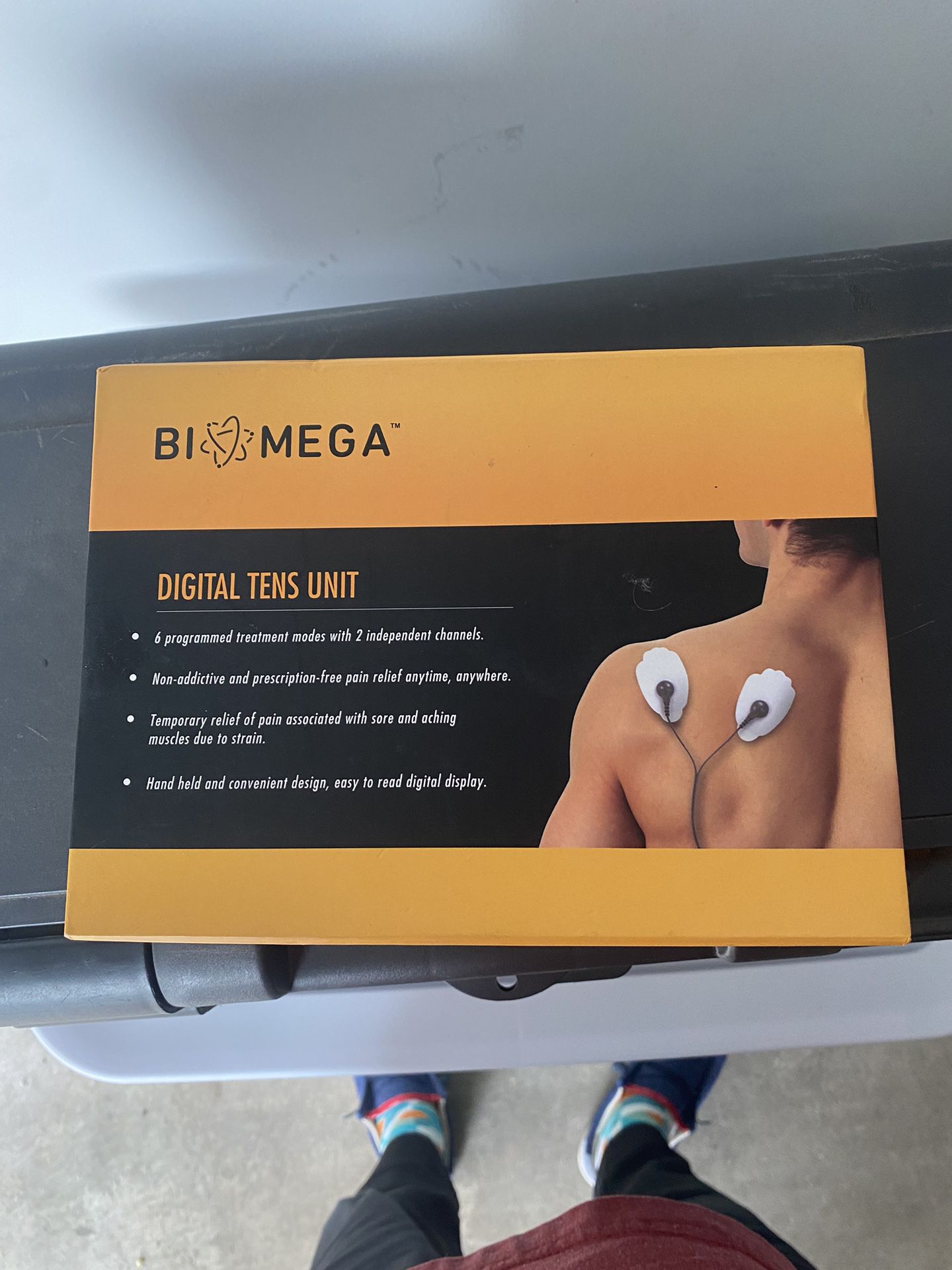 Biomega Digital Tens Unit Pain Relief Nerve Stimulation 1653195