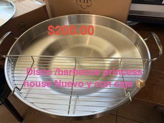 Disco / barbecue con la tapa 👉 princess house todo nuevo y con caja 📦