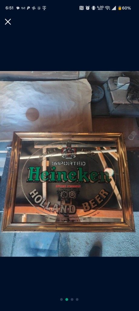 Beer Mirror Sign
