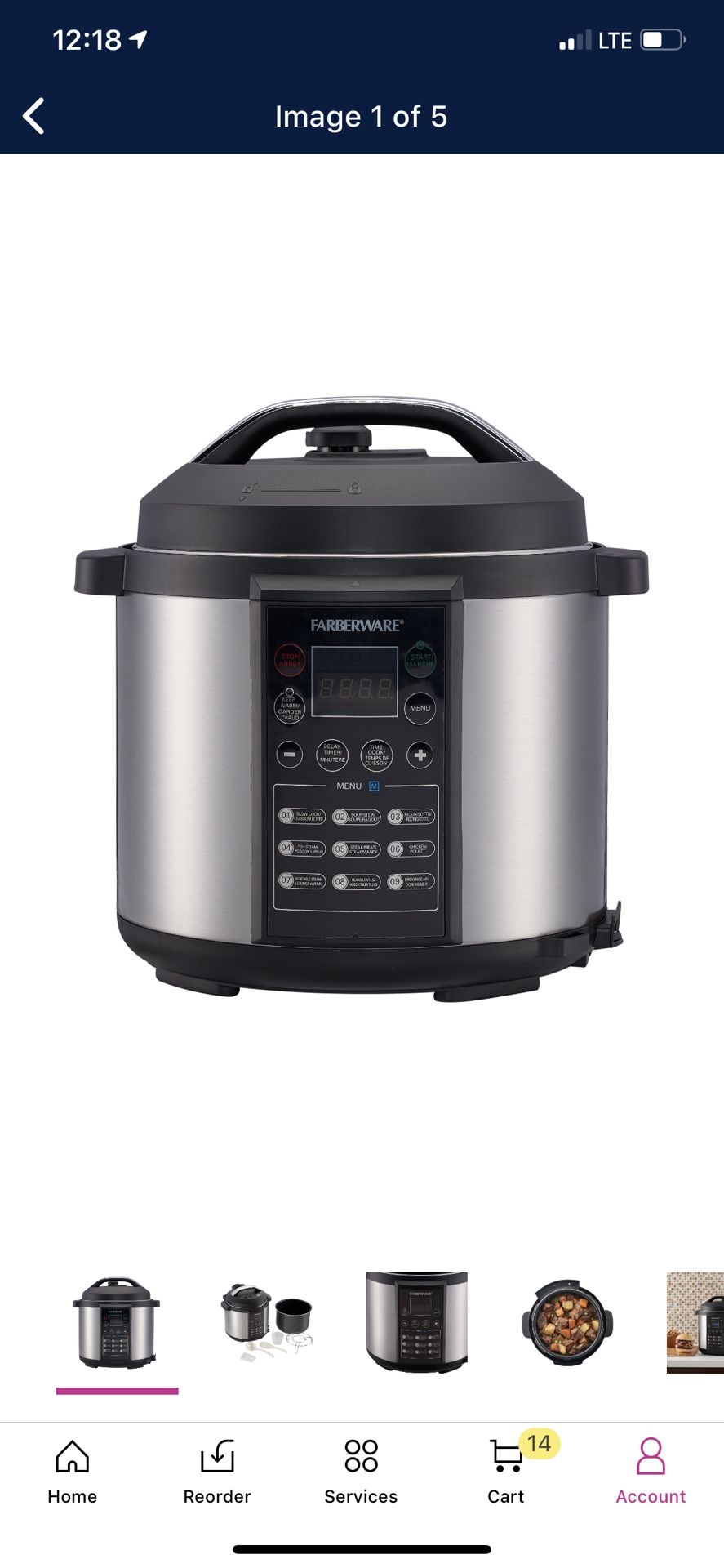 Farberware Pressure Cocker Insta Pot