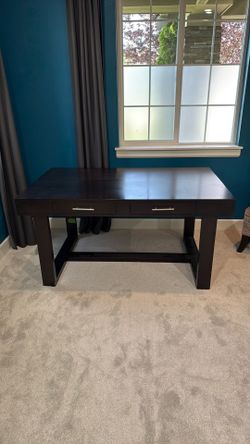 Solid wood desk