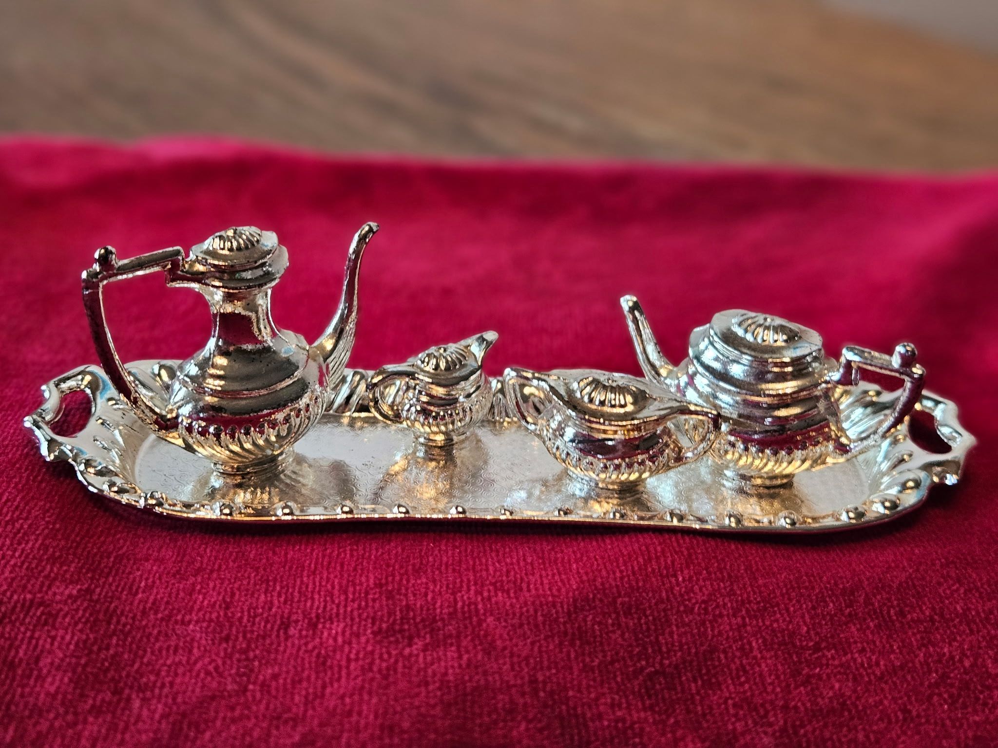 Barbie Silver Tea Set Vintage