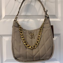 Beige Steve Madden Purse (New, Never Used)