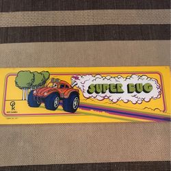 Super Bug Arcade Video Game Original Marquee
