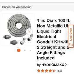 1 in. Dia x 100 ft. Non Metallic UL Liquid Tight Electrical Conduit 