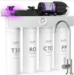 Tankless Reverse Osmosis System with UV, NSF/ANSI 58 Certified, Under Sink RO Water Filter System