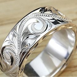 925 Pure STERLING SILVER fancy Ring 53$ 
