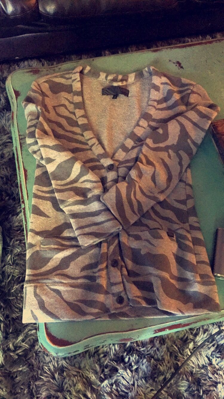 Vans cheetah print cardigan