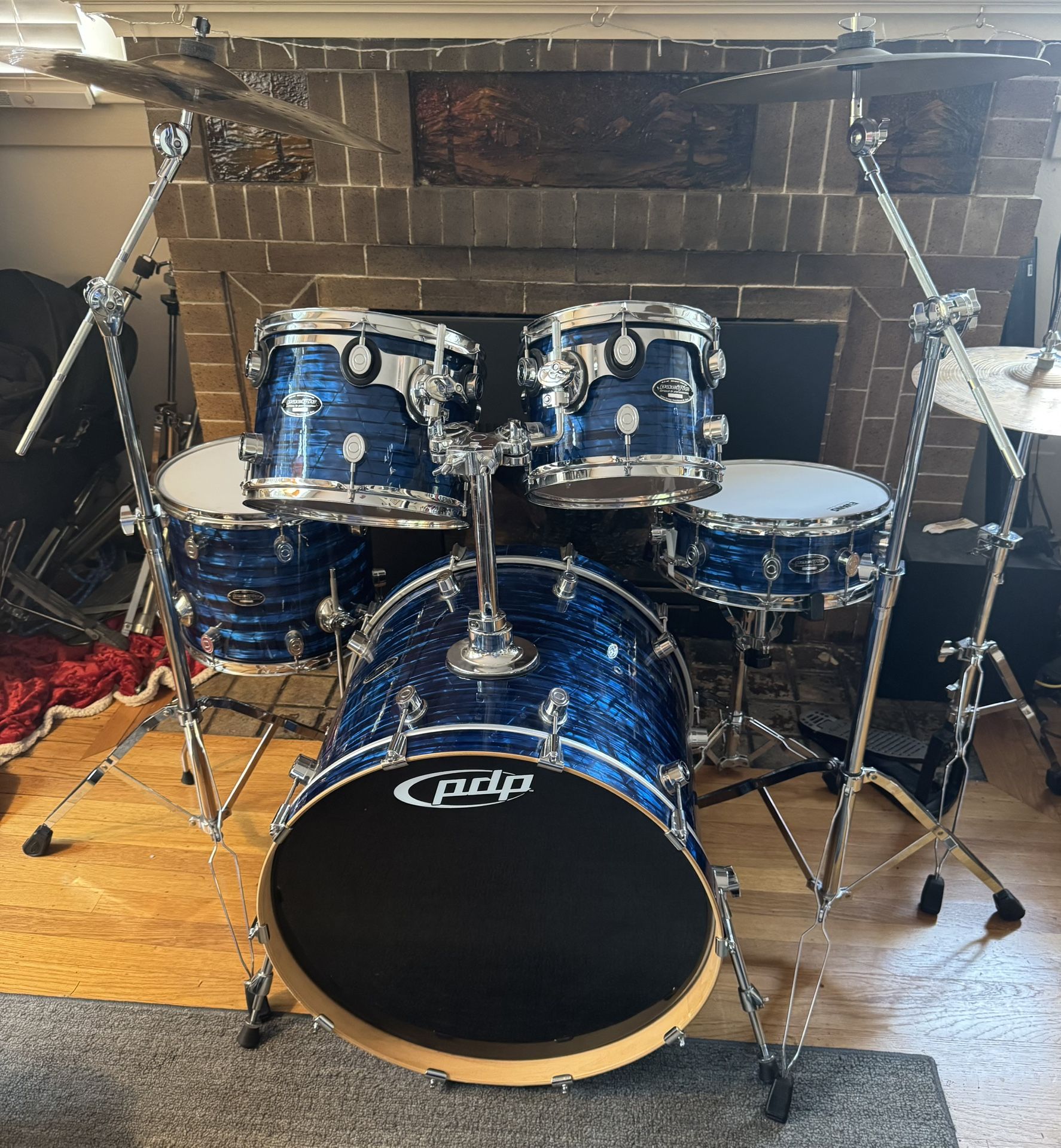 Pristine PDP By DW 8Ply Maple CX Drum Shell Pack Hardware and Cymbals Available