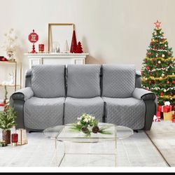 Recliner Sofa Slipcover Couch Covers for 3 Cushion Couch, Pet Sofa Cover for 3 Seat Recliner Sofa, Washable Reclining Sofa Cover Furniture Protector w