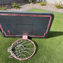 Replacement basketball hoop and backboard