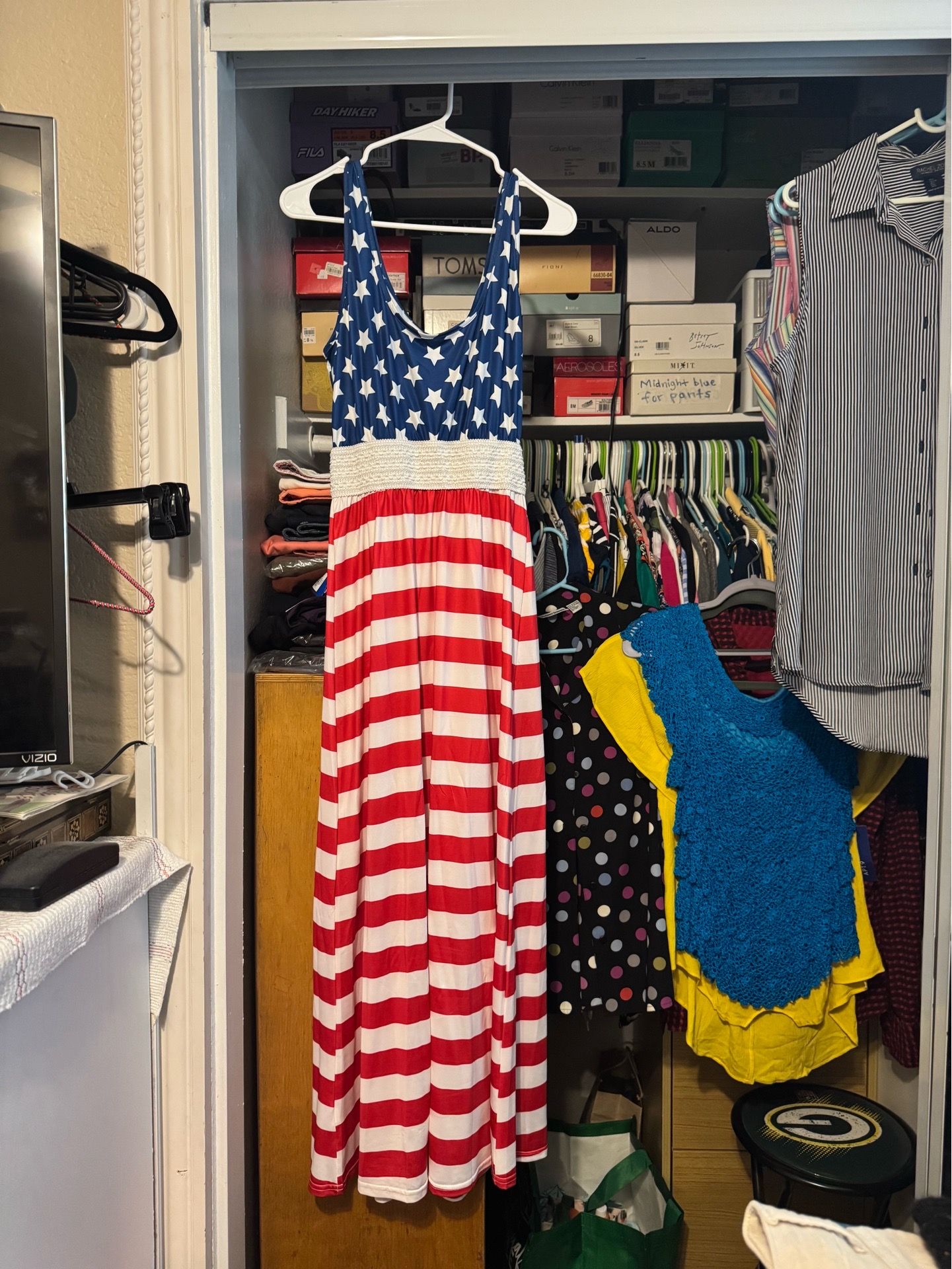 American Flag Medium Long Dress