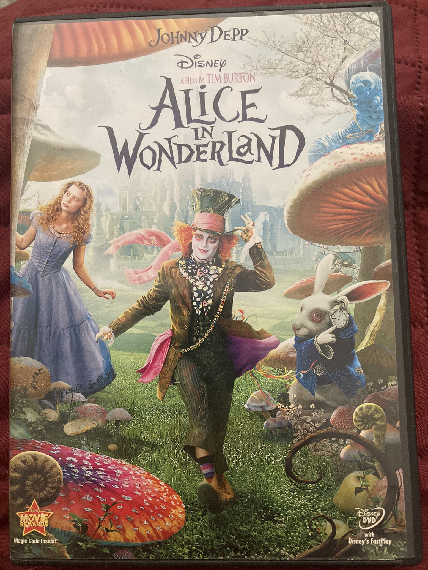 Alice In Wonderland DVD 2010 With Promo Booklet
