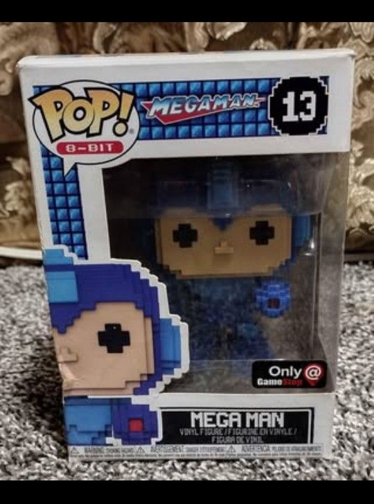 Funko Pop!
8-Bit Mega Man
Blue 13,
(GameStop EXCLUSIVE)
Vinyl Figure