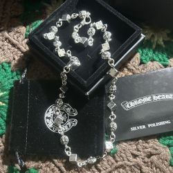 Chrome Hearts Dice & Plus Ball Necklace
