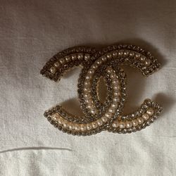 Double Cc Brooch