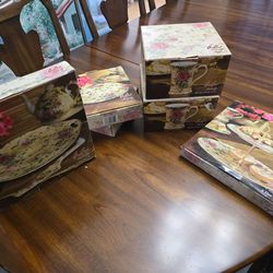 American Atelier Melody Mugs, Plates, &Serving plate
