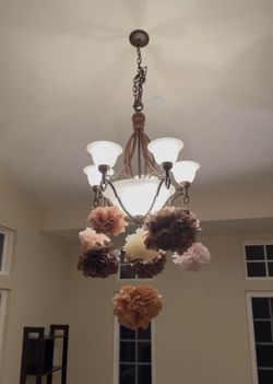 Large Wrought Iron Chandelier For Dining Room